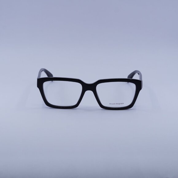Alexander McQueen AM0332O 002 Eyeglasses Black 54mm Square Frame - Picture 4 of 10